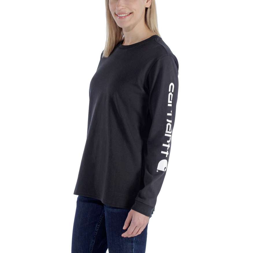 Loose Fit Heavyweight Long-Sleeve Logo Sleeve Graphic T-Shirt - Image 4