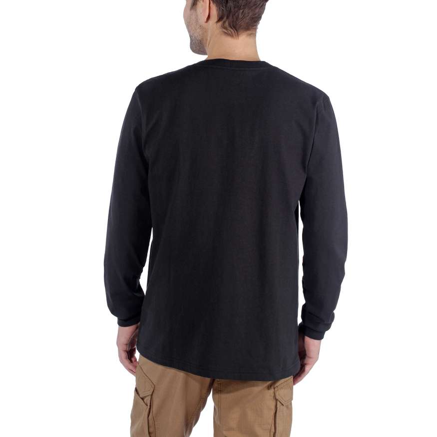 Relaxed Fit Heavyweight Long-Sleeve Logo Graphic T-Shirt - Image 5