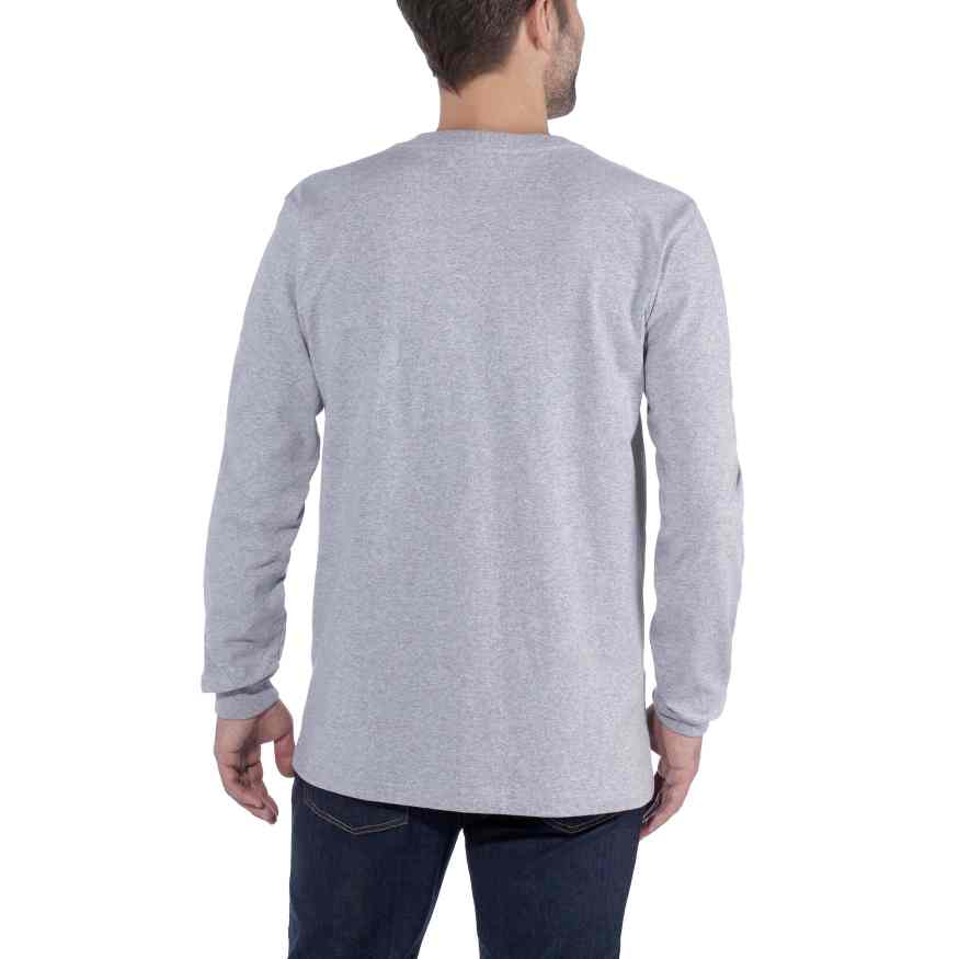 Relaxed Fit Heavyweight Long-Sleeve Logo Graphic T-Shirt - Image 3