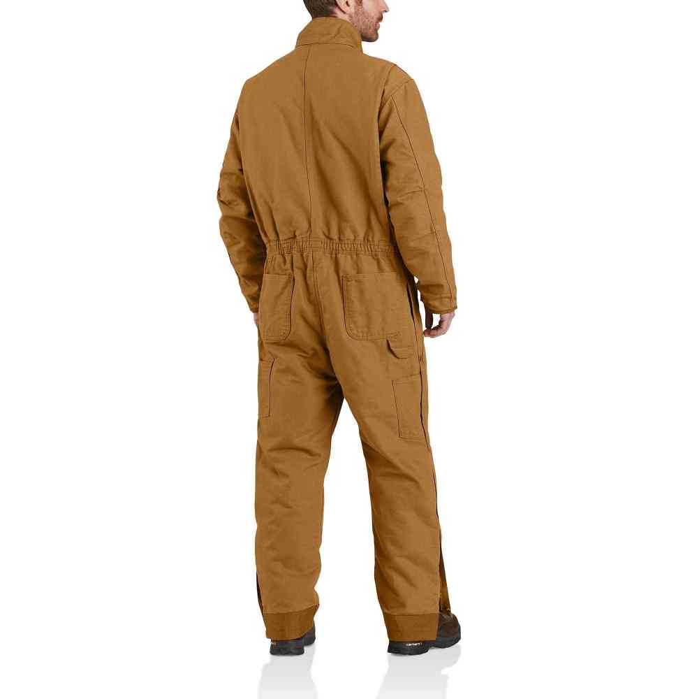 Loose Fit Washed Duck Insulated Coverall - Image 3