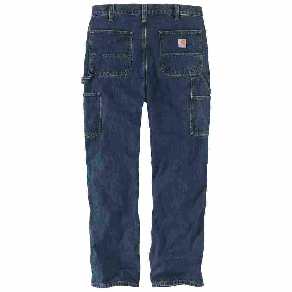 Loose Straight Double Front Denim Dungaree - Image 4