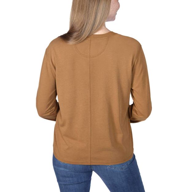 Relaxed Fit Lightweight Long-Sleeve Pocket T-Shirt - Image 5