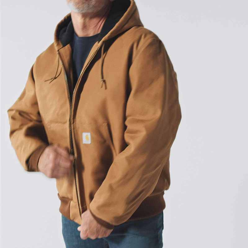 J140 Loose Fit Firm Duck Insulated Flannel-Lined Active Jac - Image 7