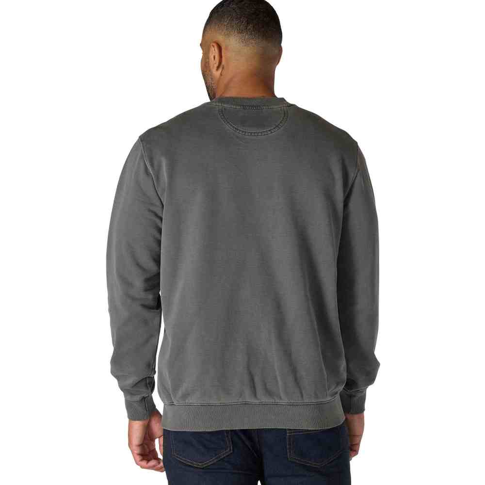 Relaxed Fit Midweight Garment Dye French Terry Crewneck Pocket Sweatshirt - Image 7