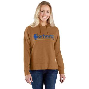 Tencel? Fiber Series Loose Fit Fall Graphic Hooded Sweatshirt