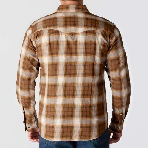 Montana Rugged Flex? Relaxed Fit Lightweight Long-Sleeve Snap-Front Plaid Shirt - Image 7