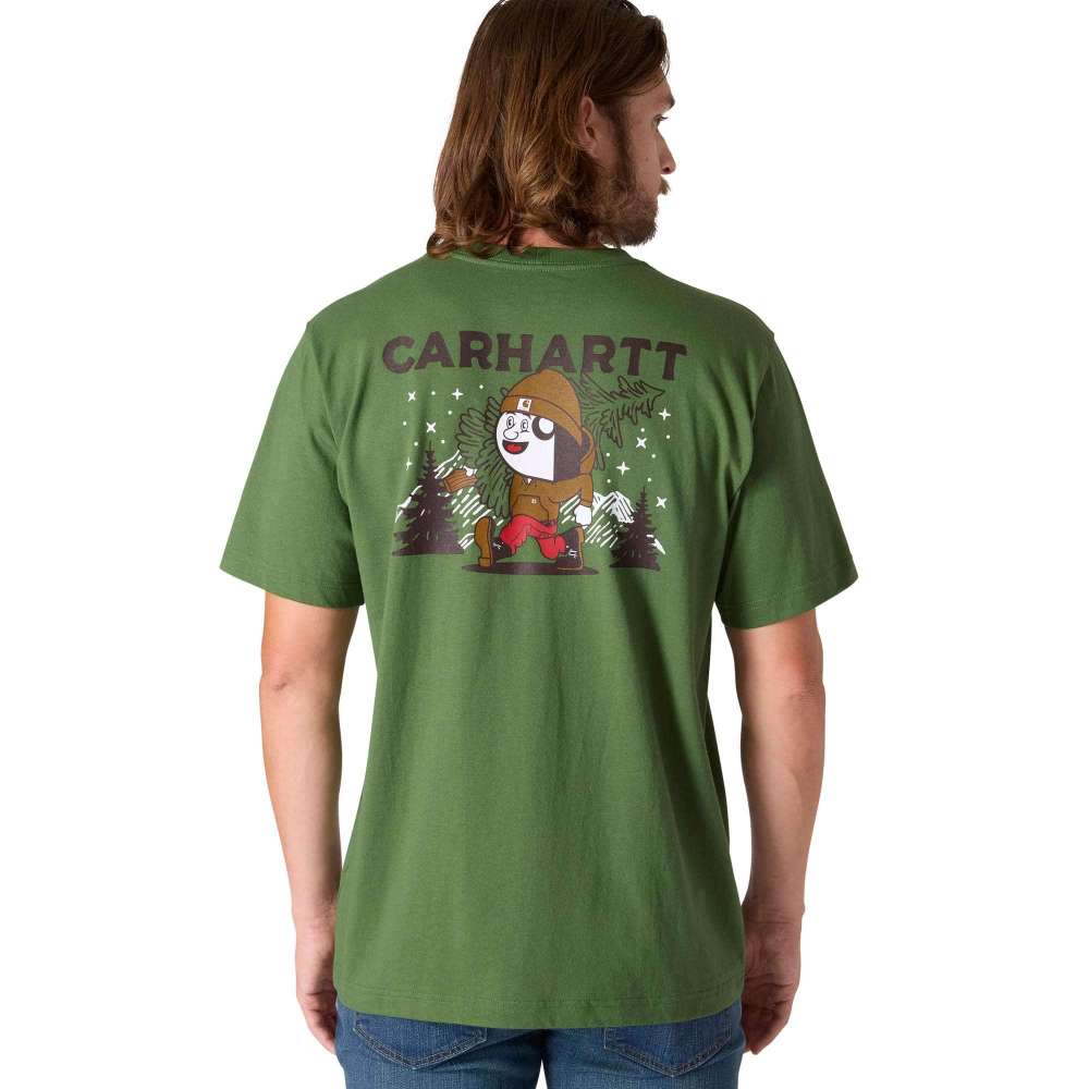 Relaxed Fit Heavyweight Short-Sleeve Pocket Outdoor Graphic T-Shirt