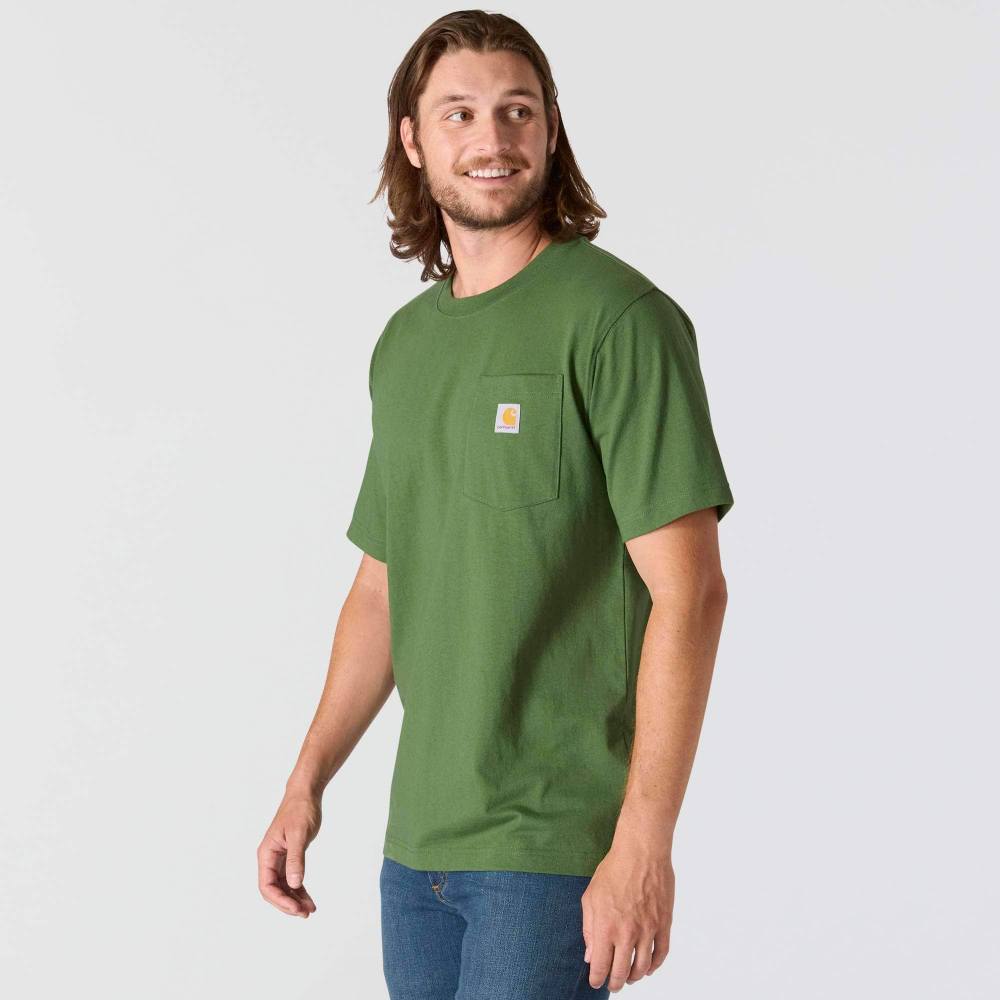 Relaxed Fit Heavyweight Short-Sleeve Pocket Outdoor Graphic T-Shirt - Image 5