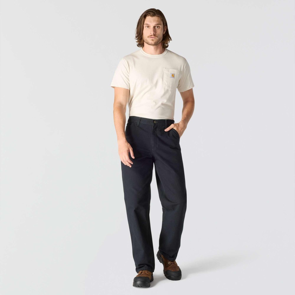 Loose Straight Washed Duck Dungaree - Image 7